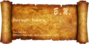 Beregh Maura névjegykártya
